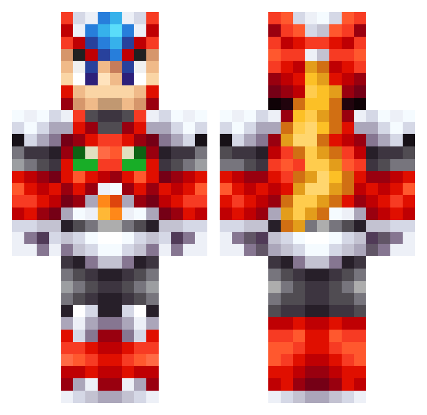 ObedGarcia99 Minecraft skin, front and back view