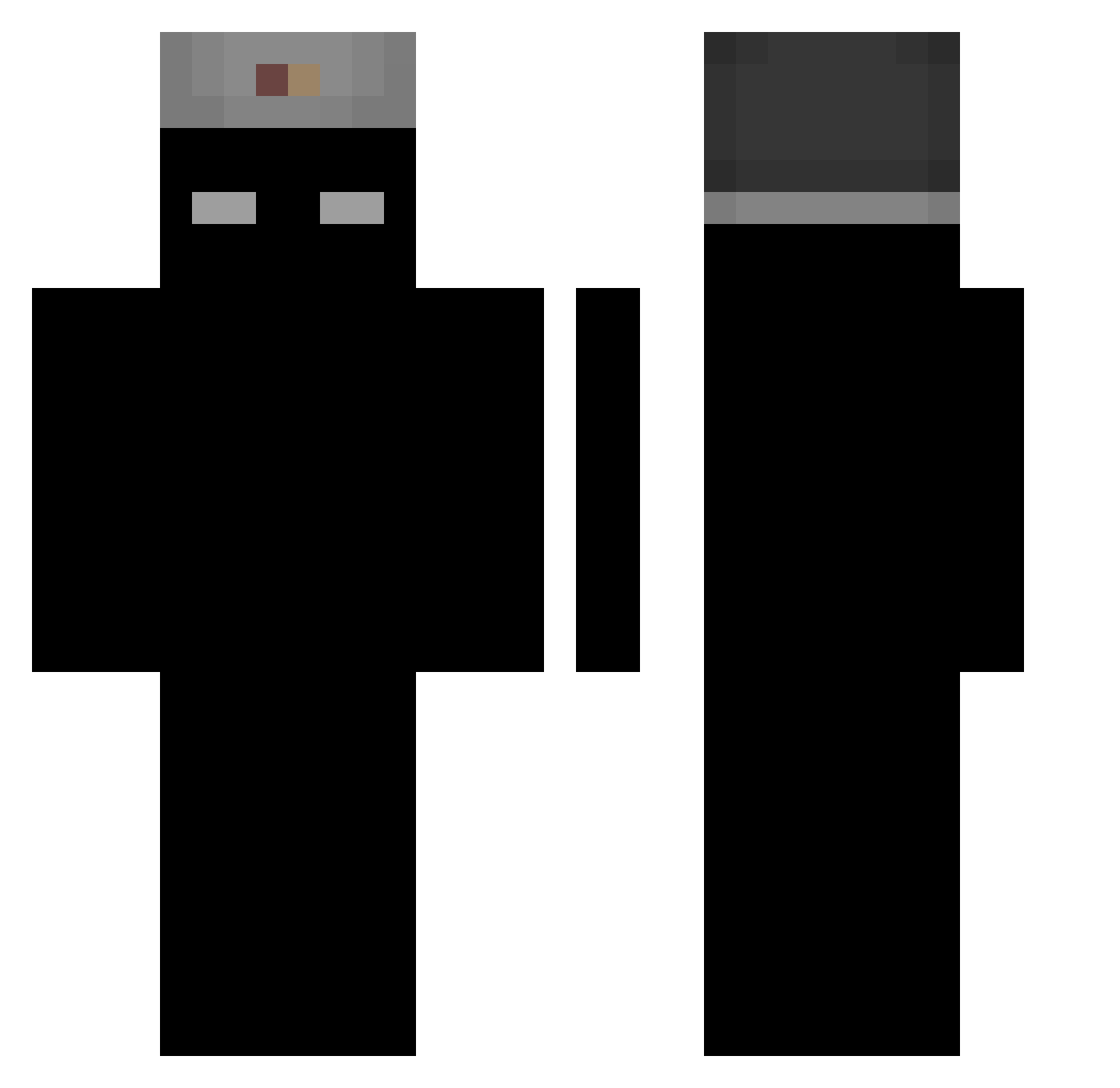 Rage_Omega Minecraft skin, front and back view