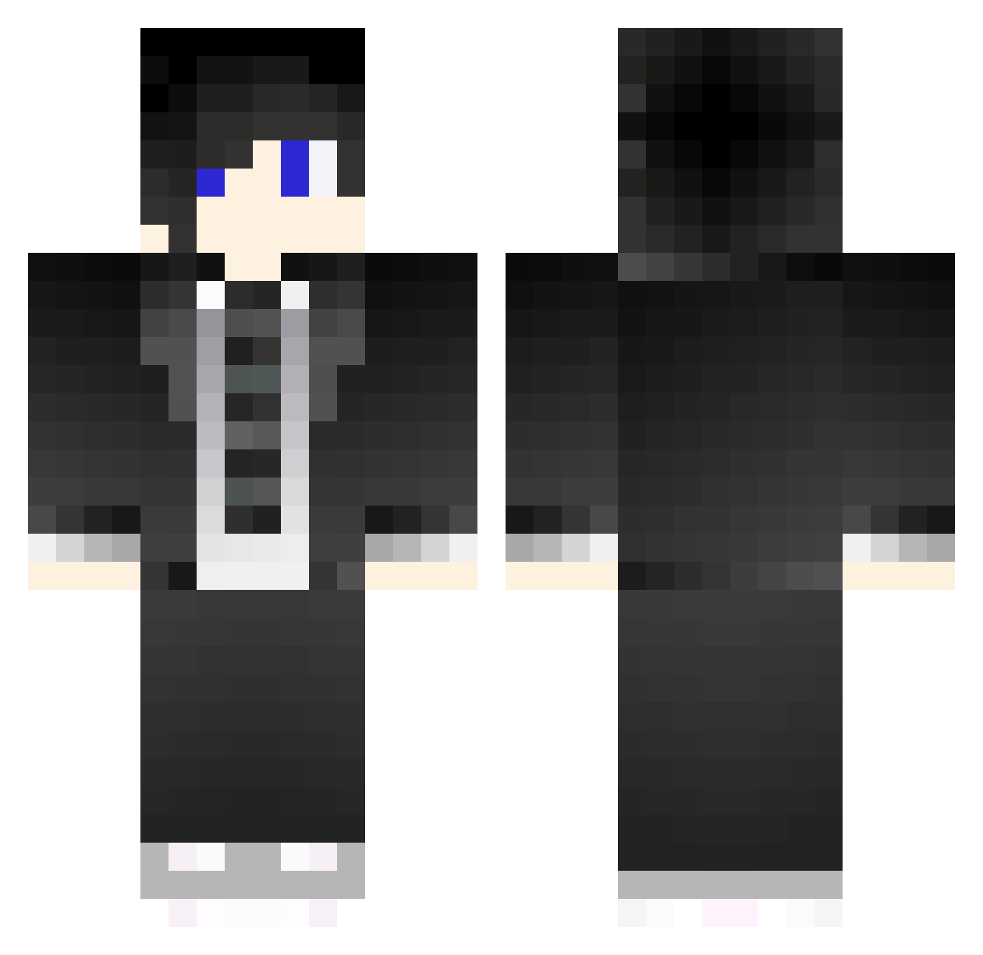 TheOtakoDude Minecraft skin, front and back view