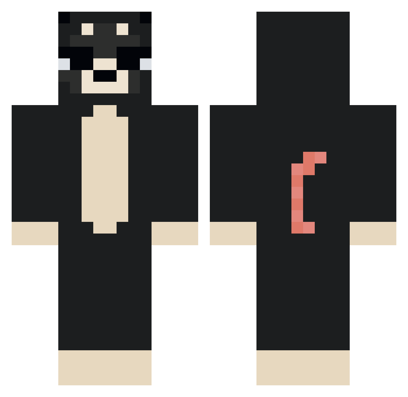 _Willim_ Minecraft skin, front and back view
