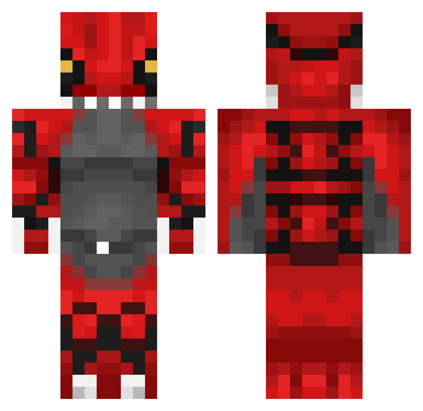 ZuckerLuca Minecraft skin, front and back view