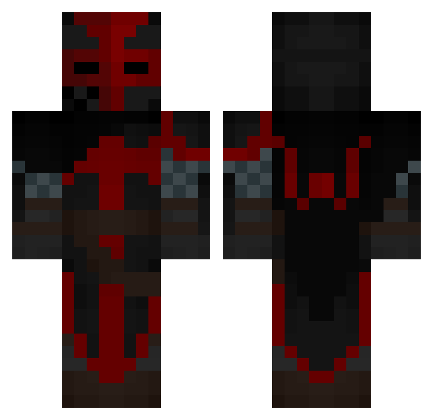 AvogatoJT Minecraft skin, front and back view