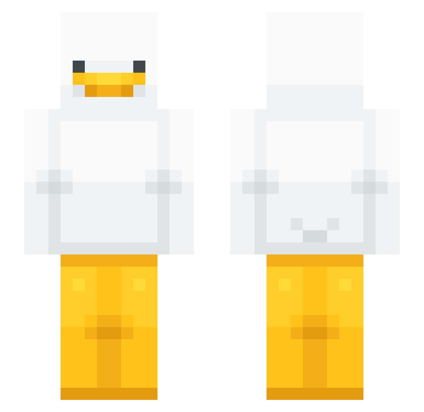 zer0x7 Minecraft skin, front and back view