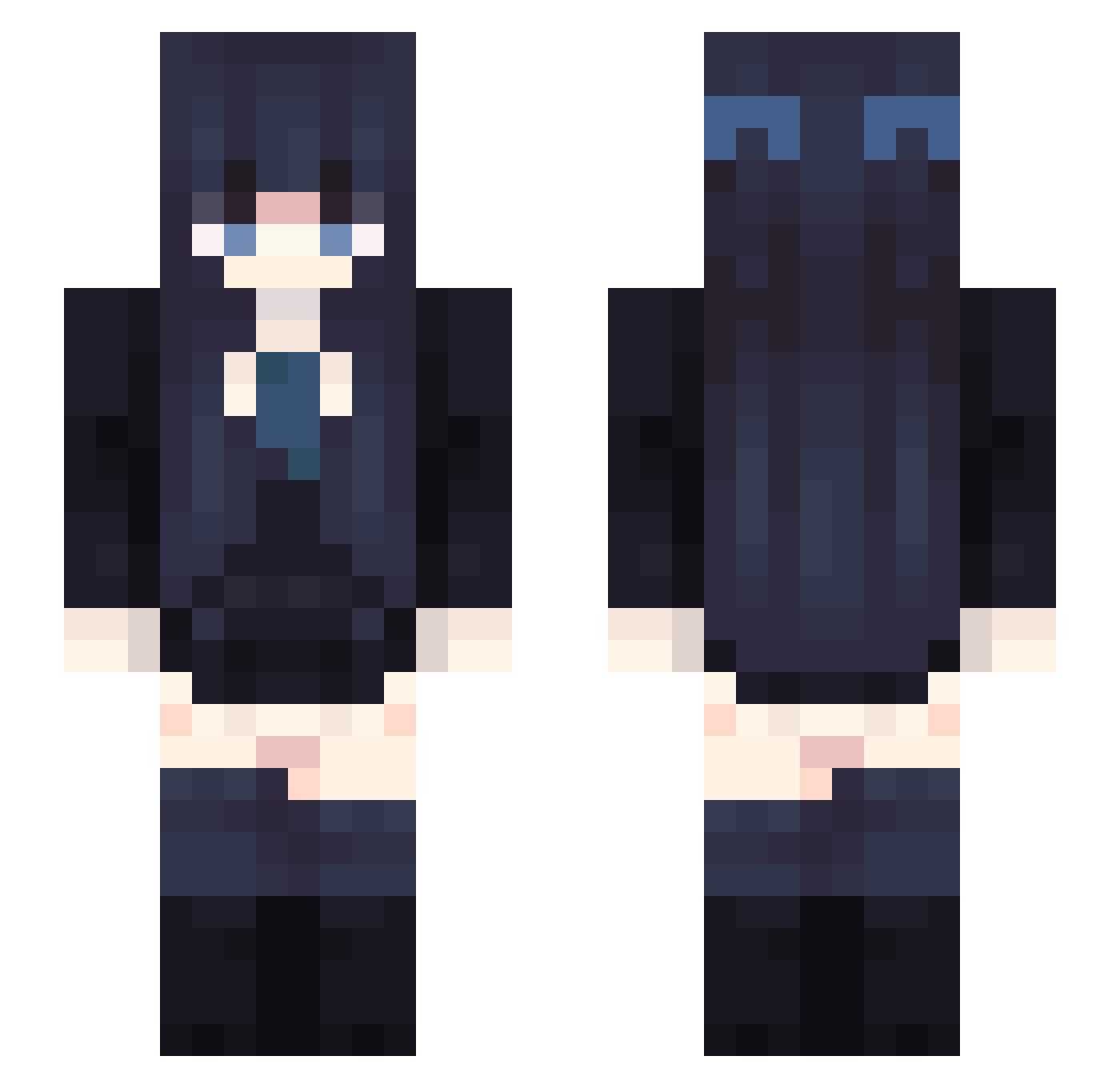 Urry_Games Minecraft skin, front and back view