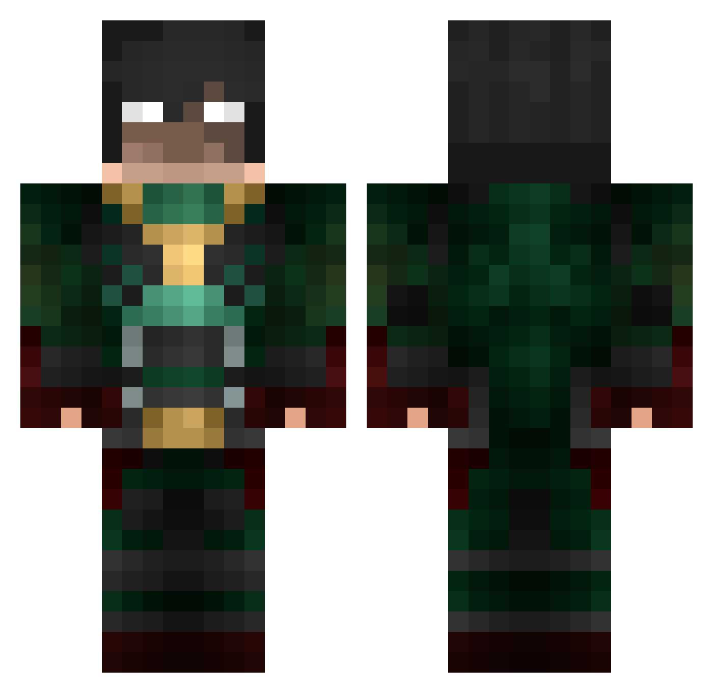 XguyVIP Minecraft skin, front and back view