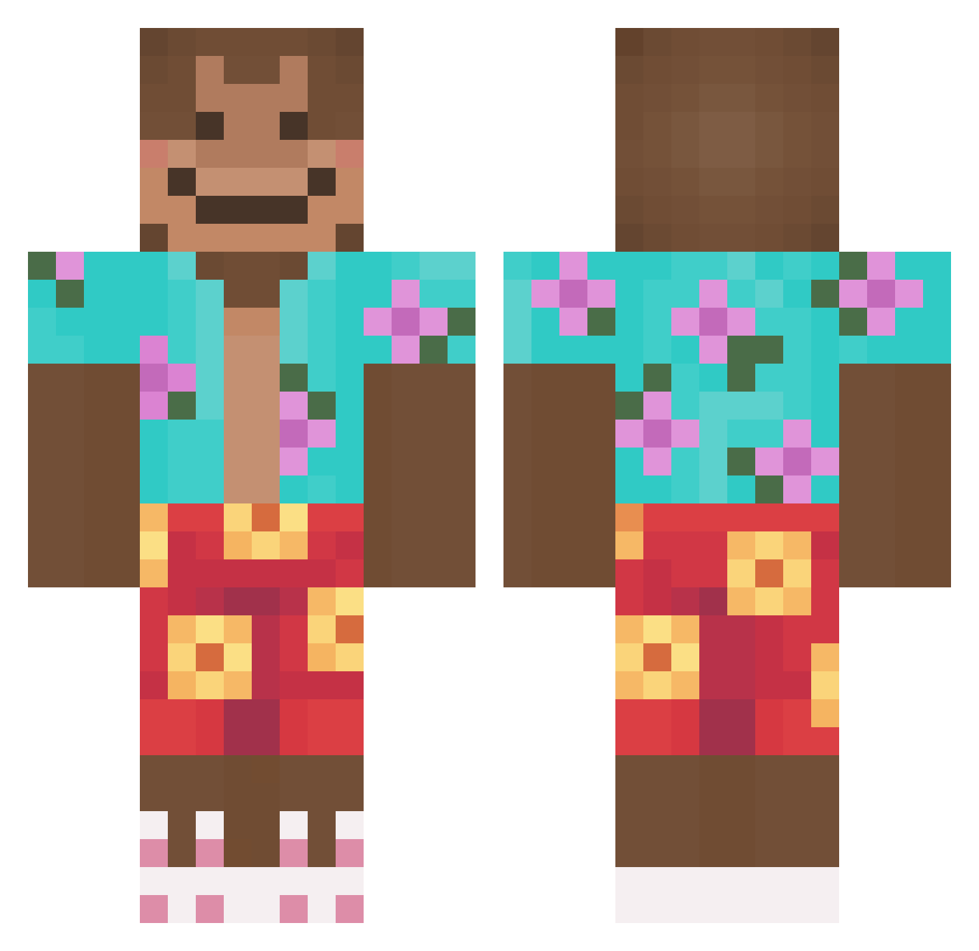 iburncheeses Minecraft skin, front and back view