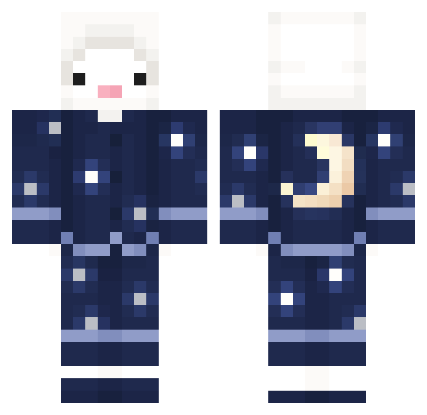 shabell8226 Minecraft skin, front and back view