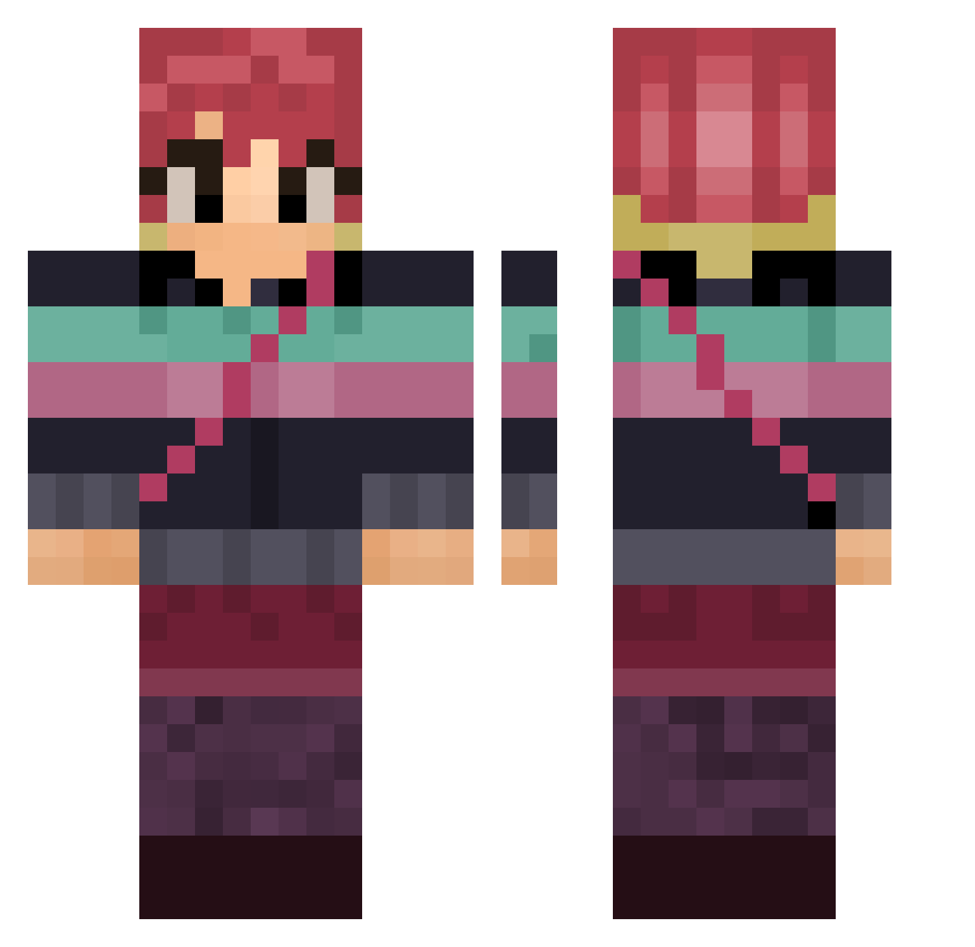 Thingie_ Minecraft skin, front and back view