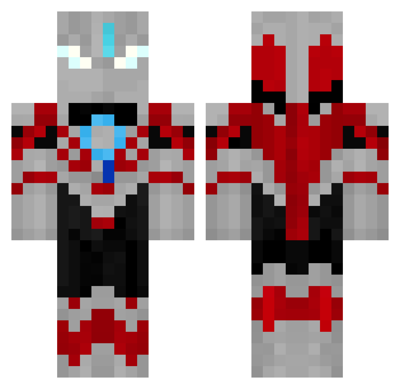 WaHe_ Minecraft skin, front and back view