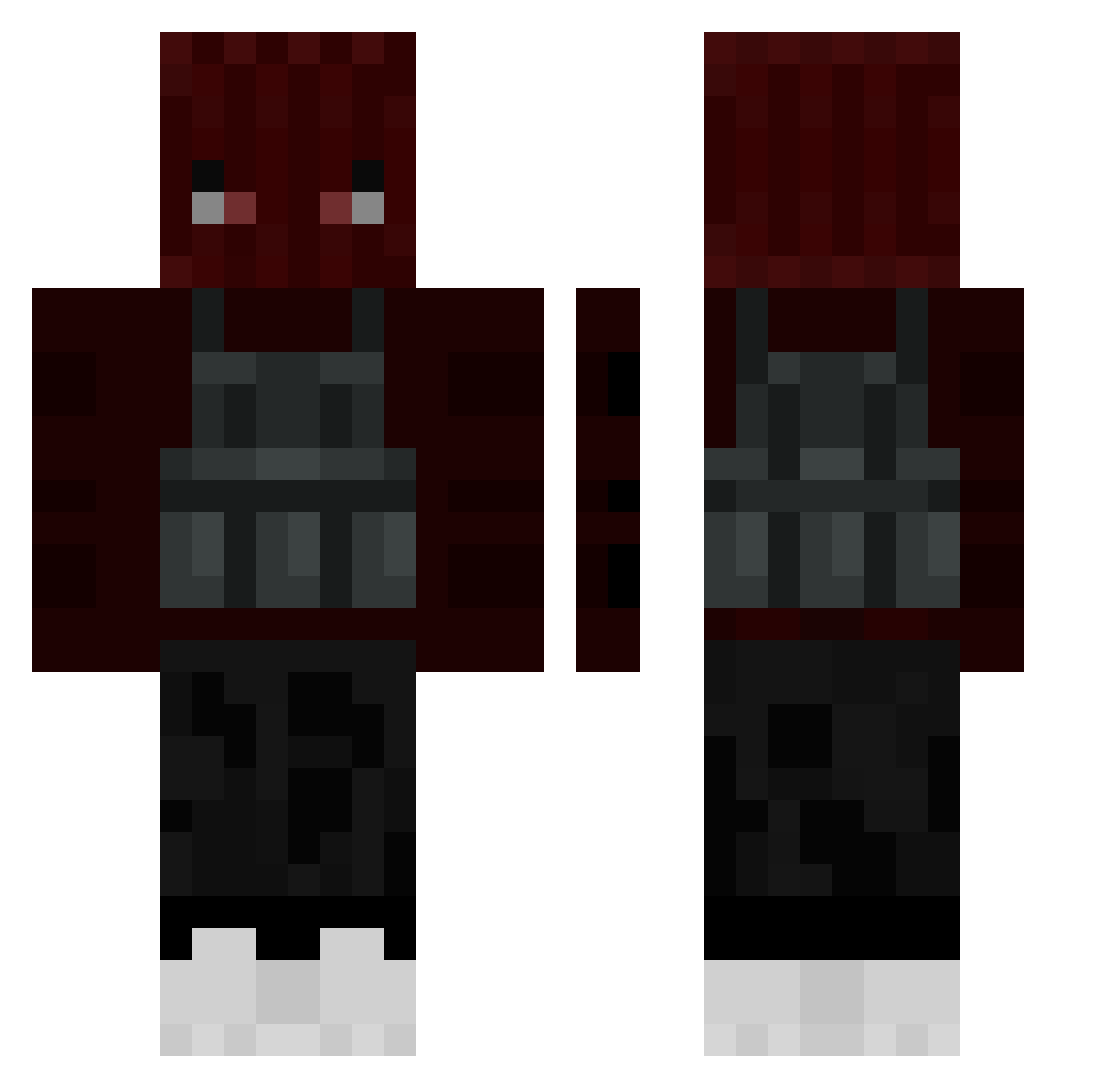 TheDrStrange Minecraft skin, front and back view