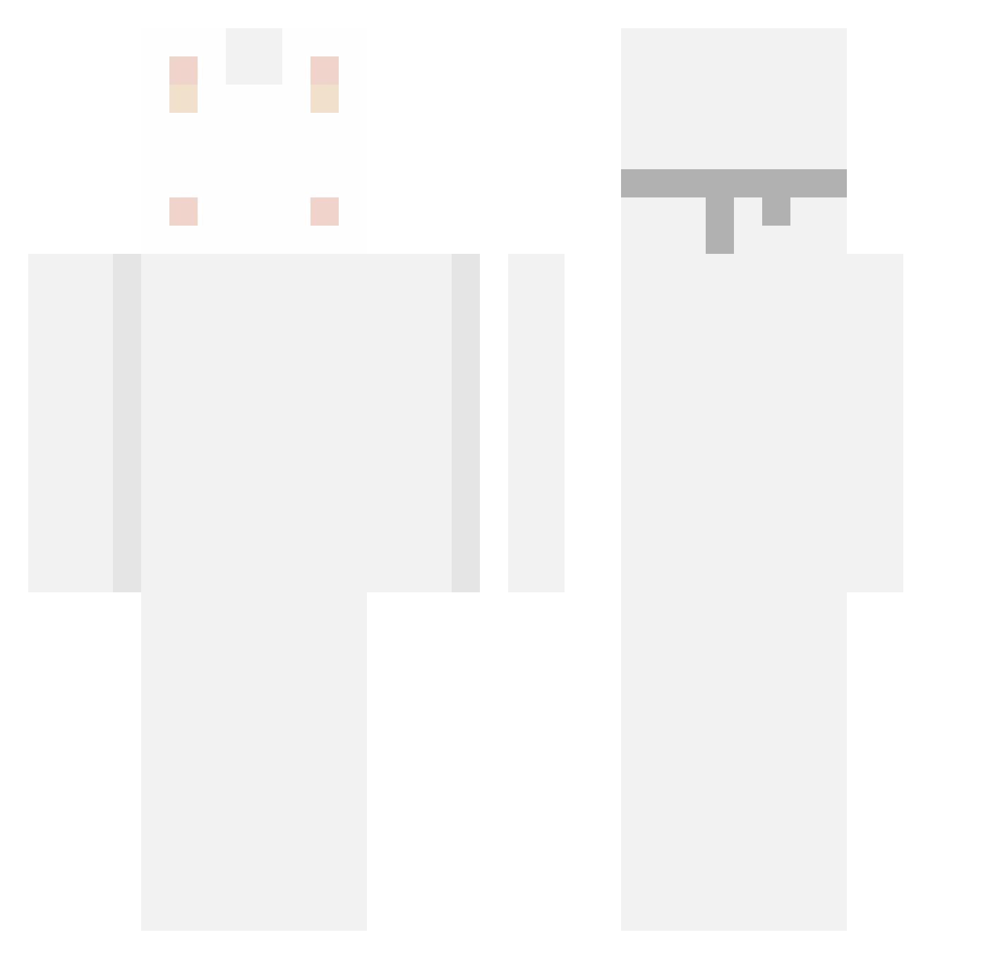Rxtic Minecraft skin, front and back view