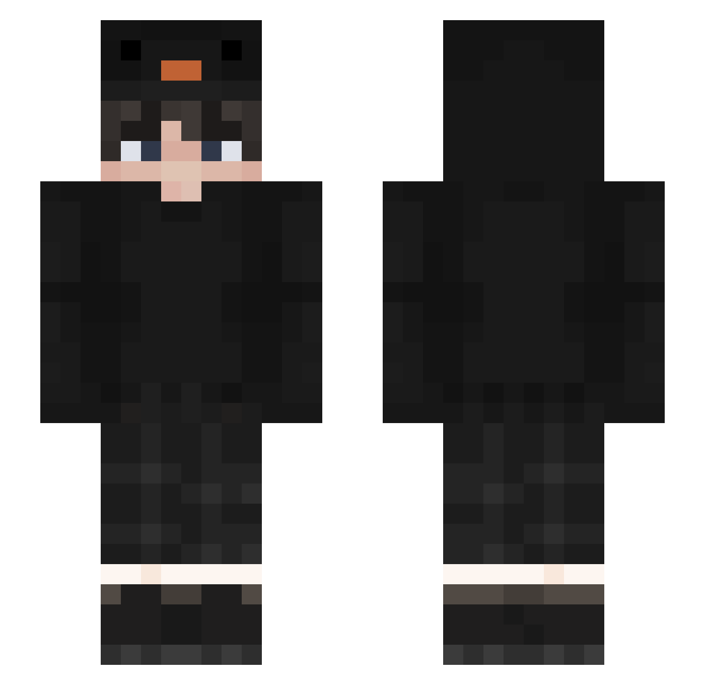 Leraxiqq_ Minecraft skin, front and back view