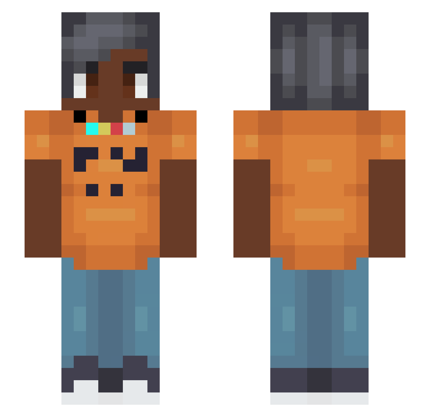 TreyWay303 Minecraft skin, front and back view