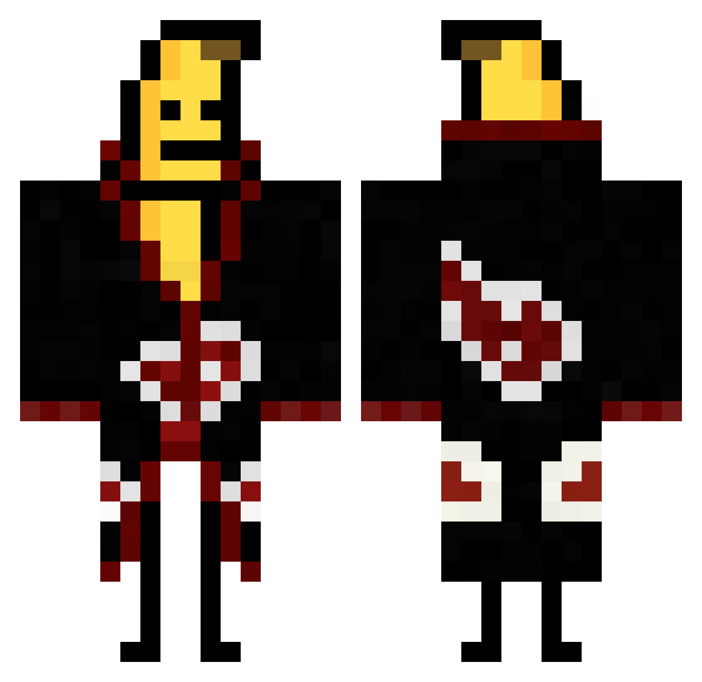 HugoEumel02 Minecraft skin, front and back view