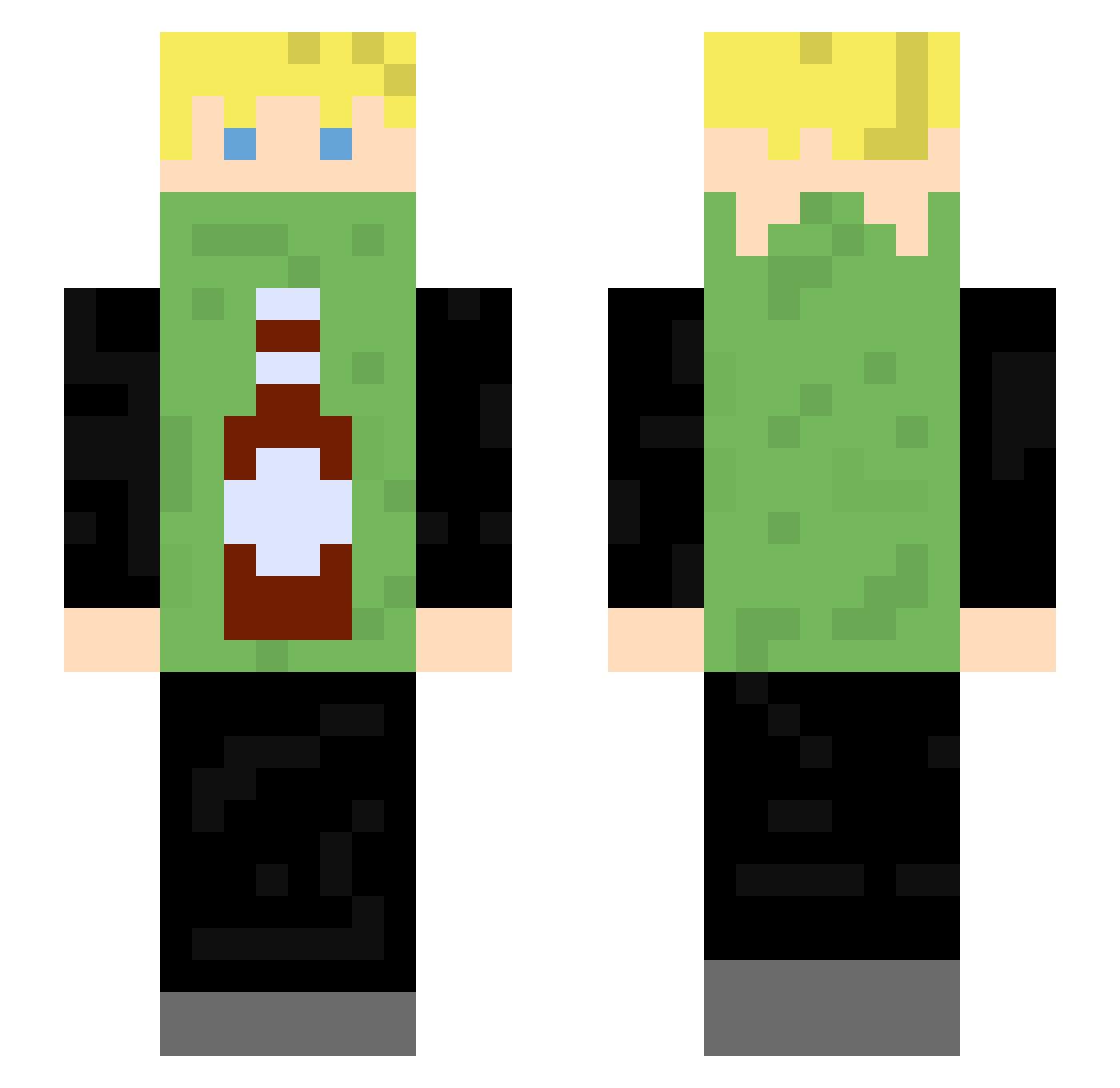 darsua Minecraft skin, front and back view