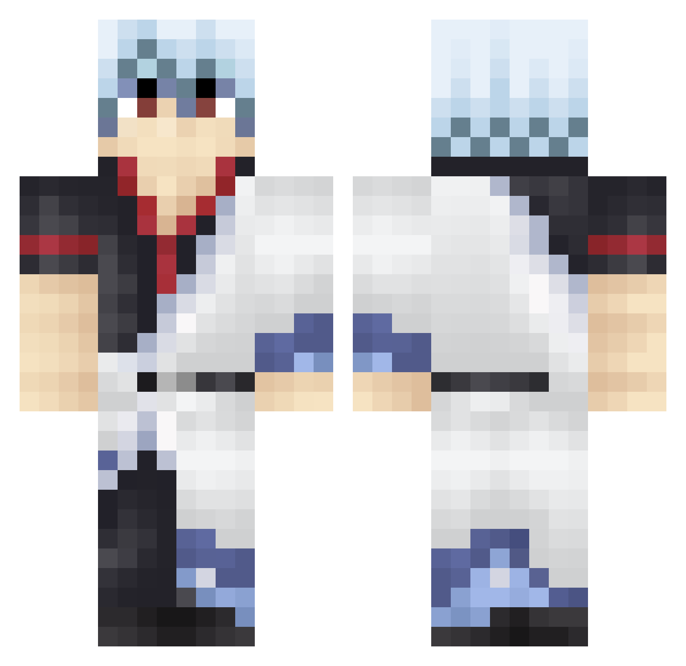 joyfup Minecraft skin, front and back view
