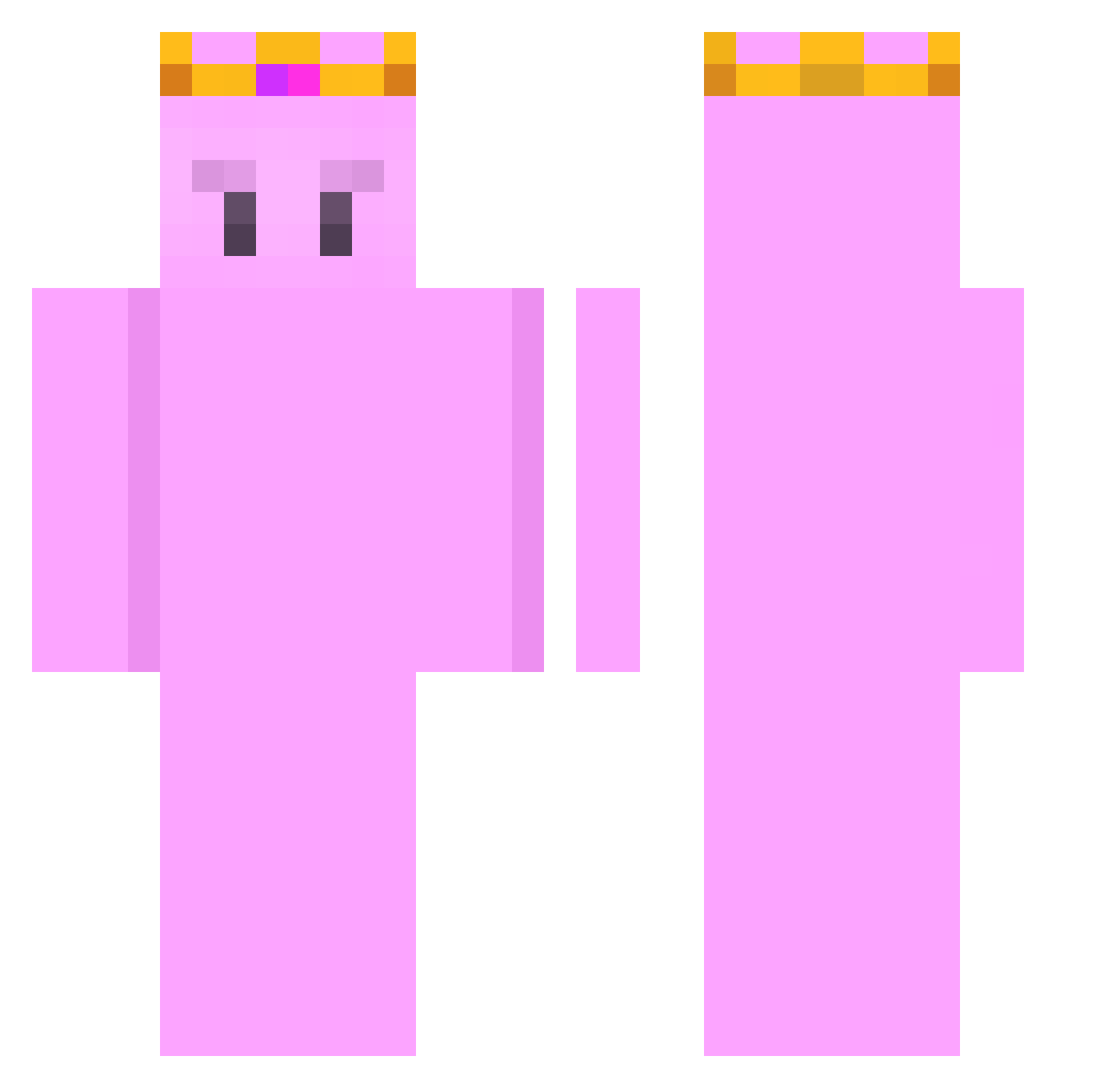 Flamenco12356 Minecraft skin, front and back view