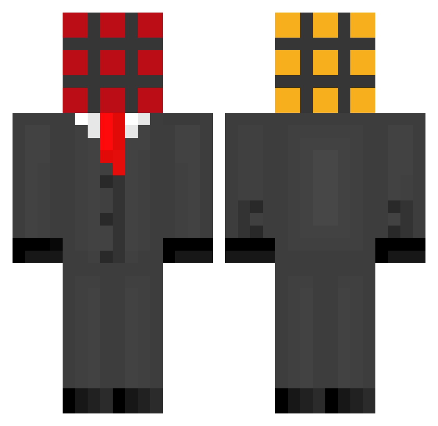 ishoothoops1313 Minecraft skin, front and back view