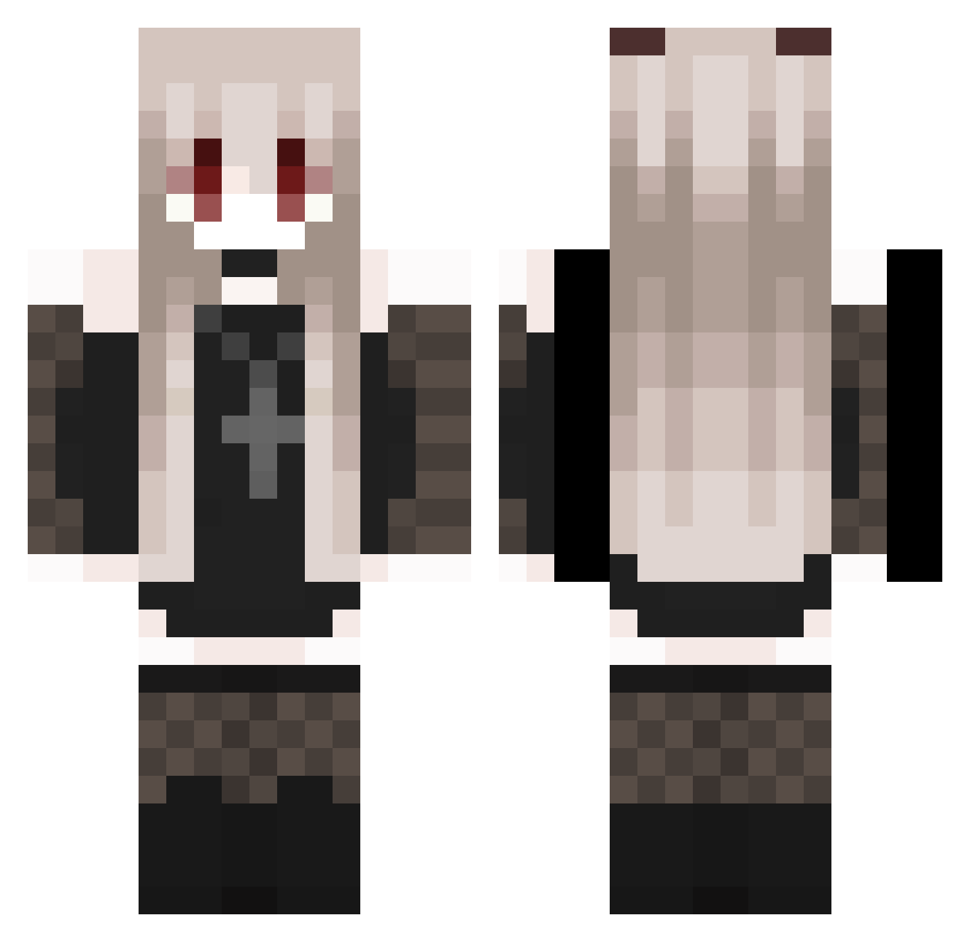 BRY4N_1UP Minecraft skin, front and back view