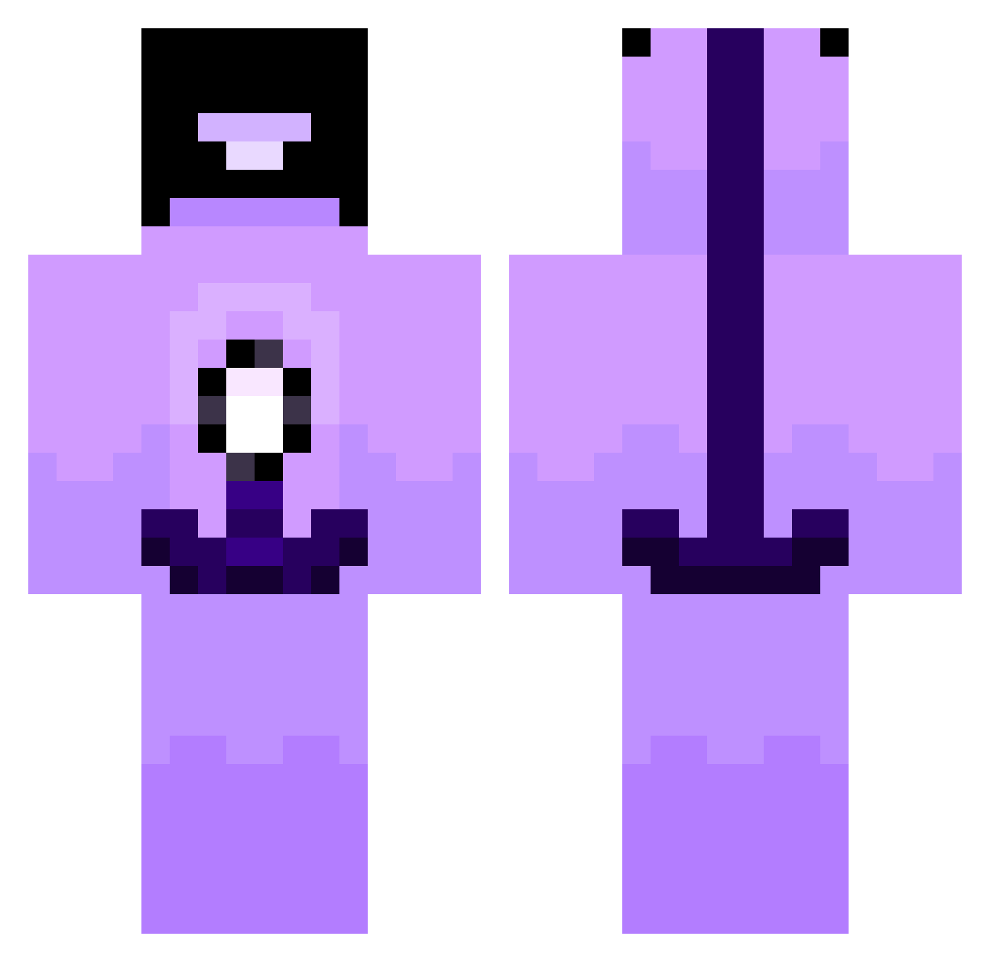 Spades_102 Minecraft skin, front and back view