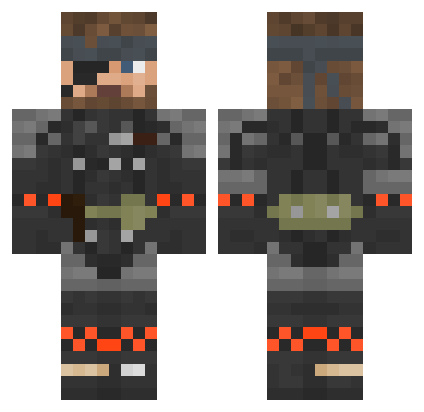 yinyangthing Minecraft skin, front and back view
