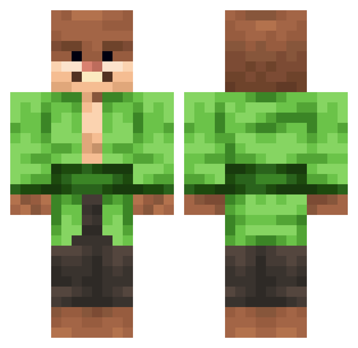 paparth11 Minecraft skin, front and back view