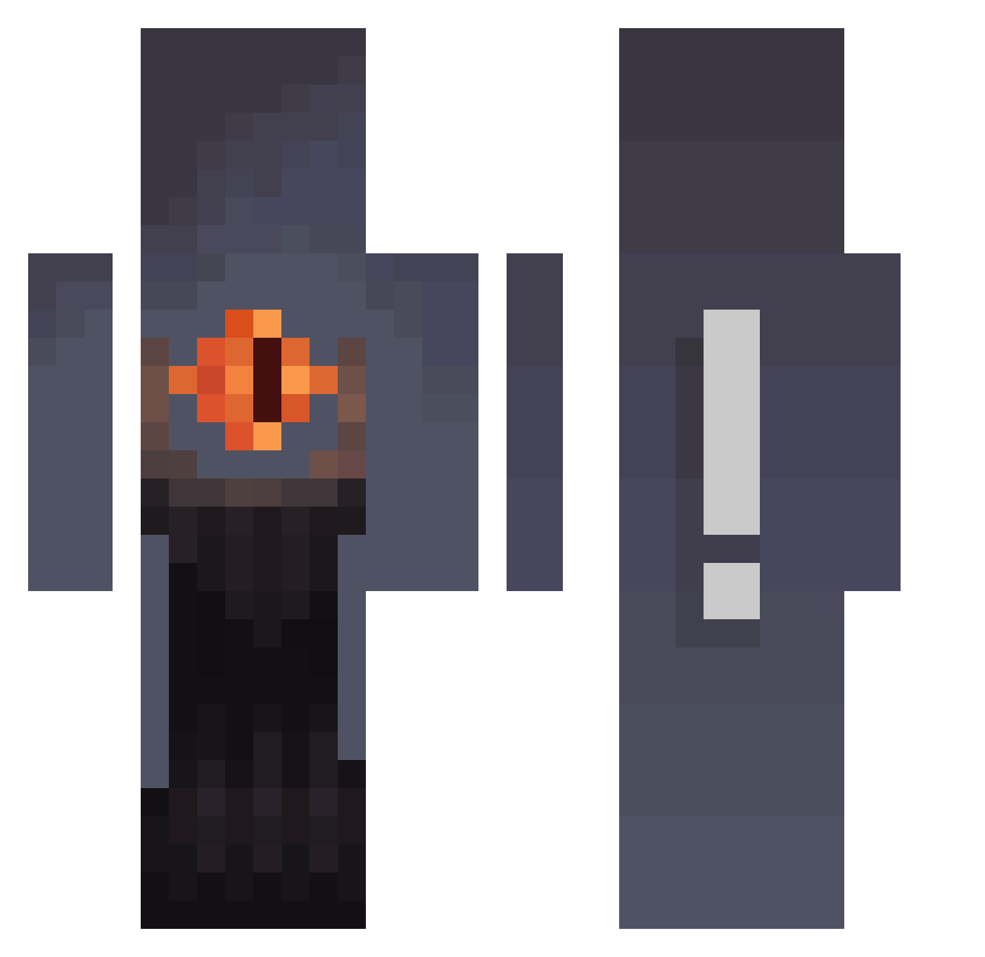 micheler99 Minecraft skin, front and back view