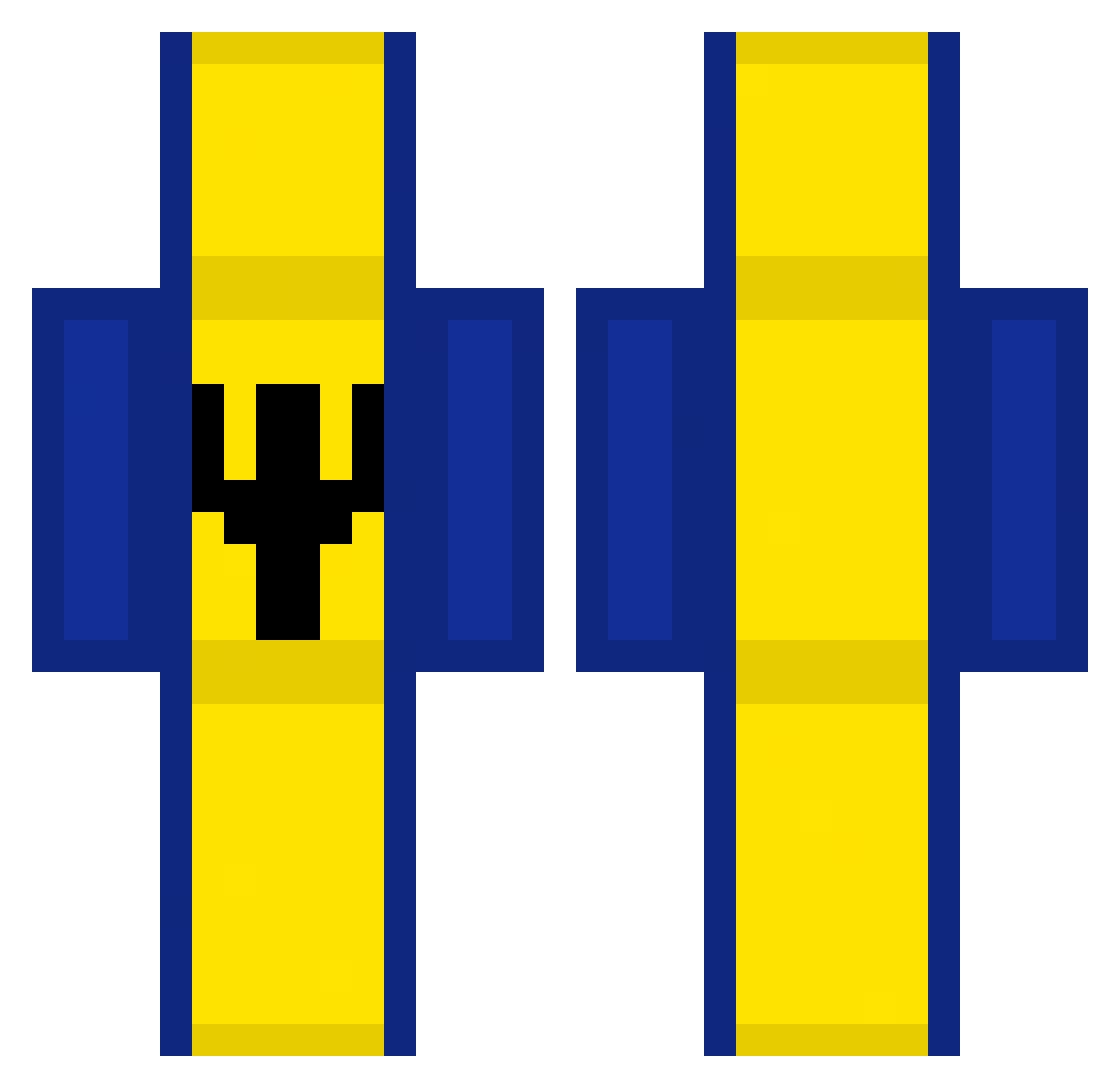 Barbaedos Minecraft skin, front and back view