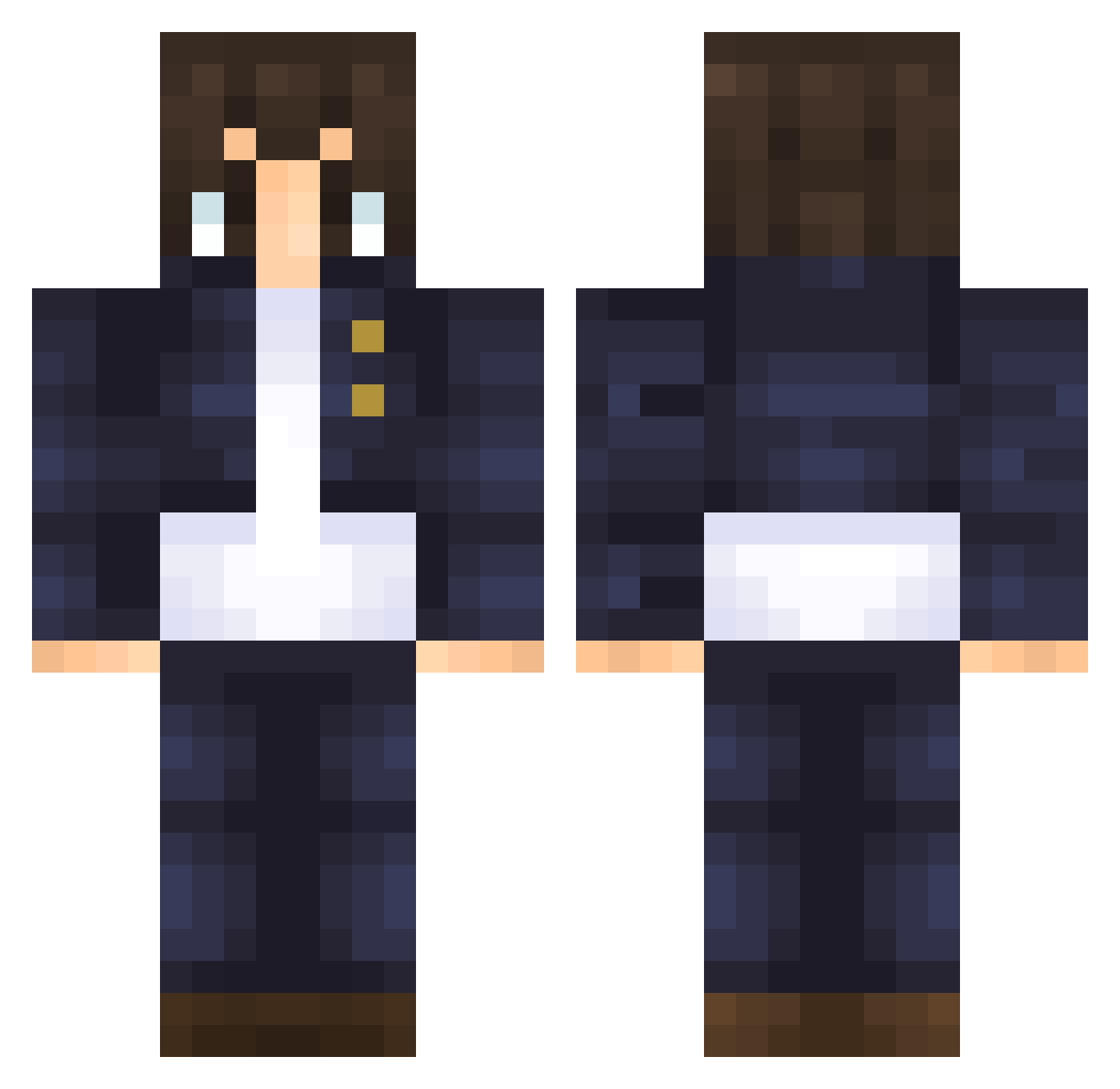 CEPErA_IIuPAT Minecraft skin, front and back view