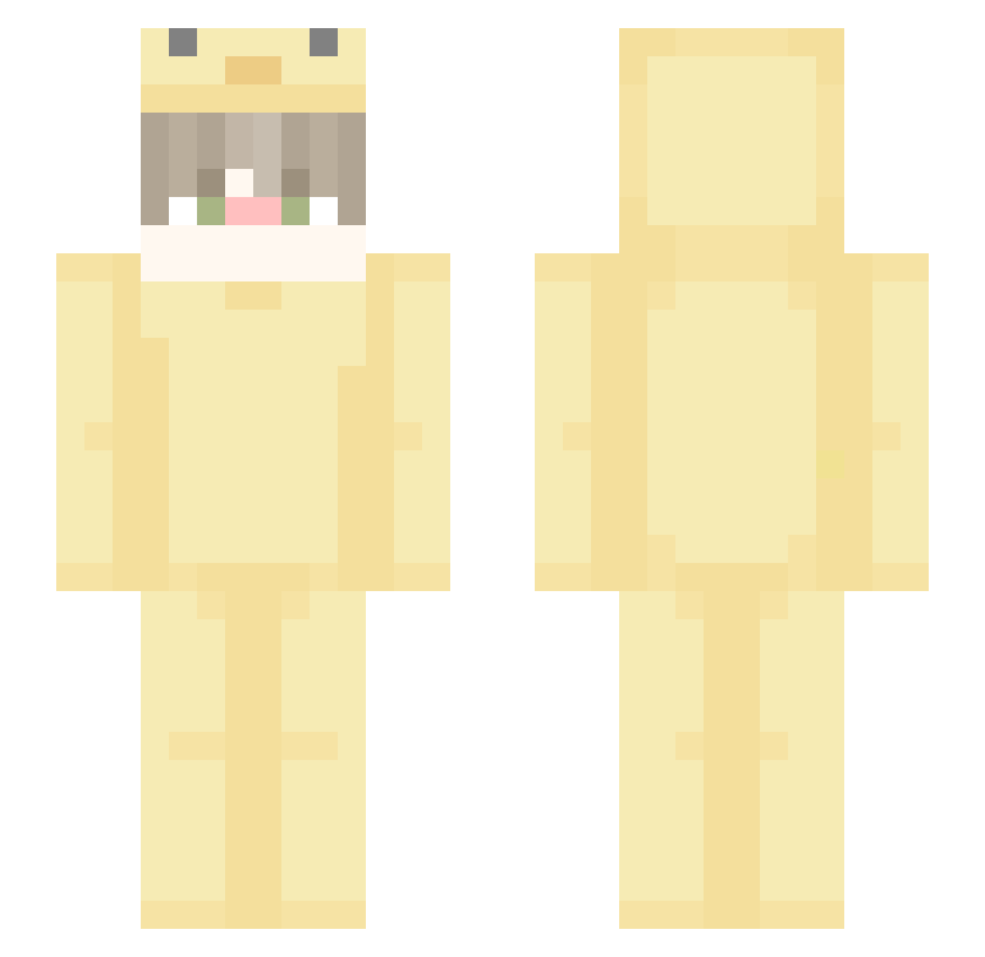Mister_BnLaden Minecraft skin, front and back view