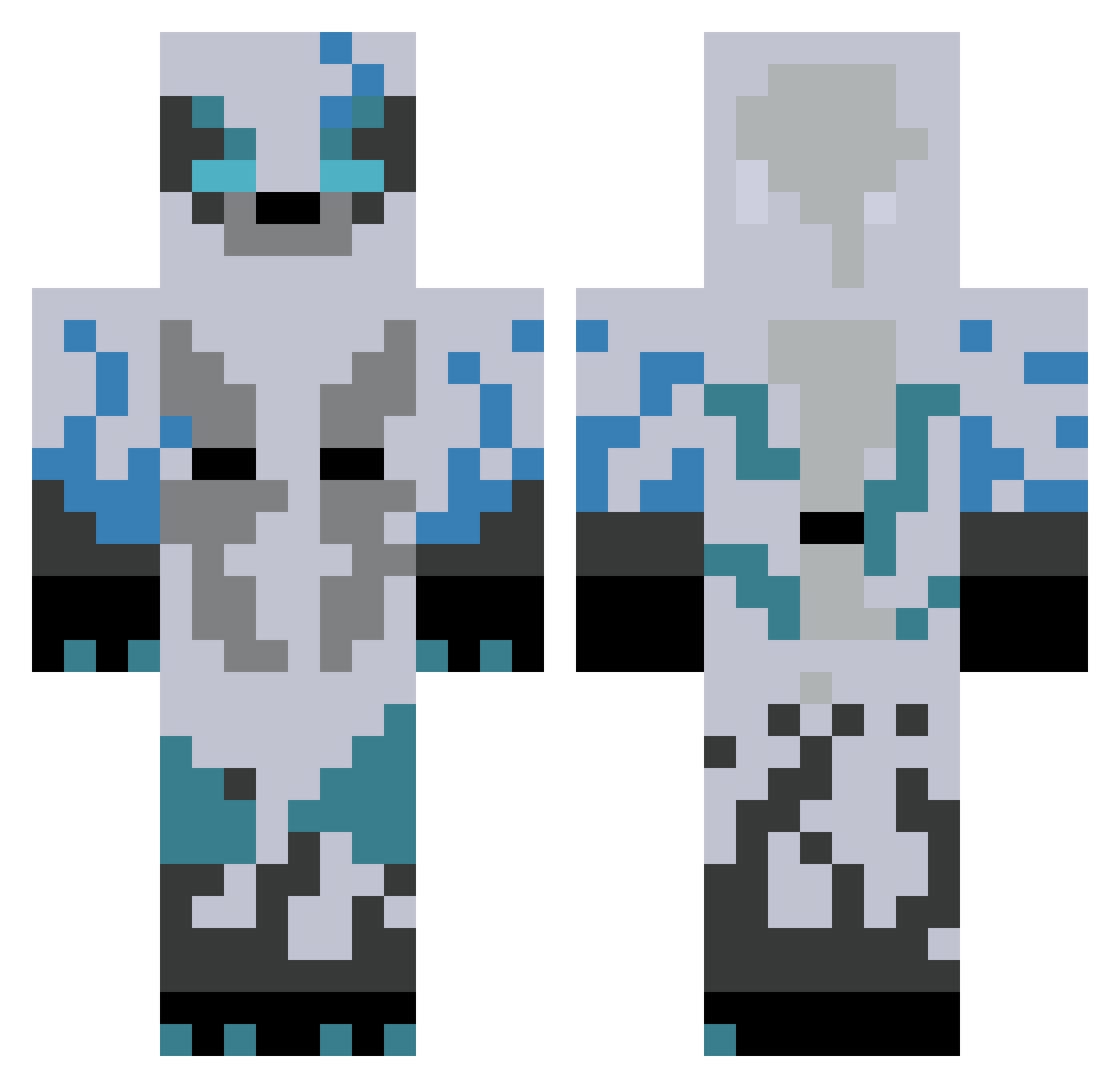 sMarteR112 Minecraft skin, front and back view