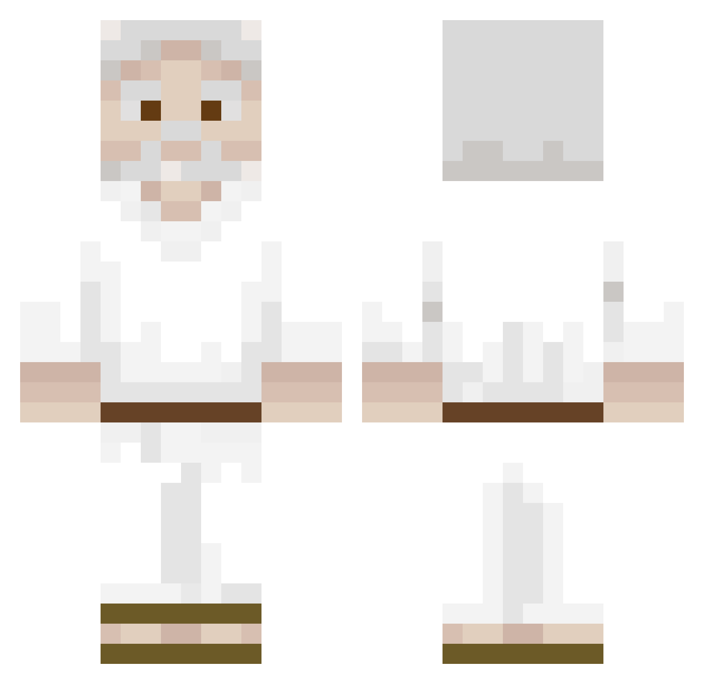 Dansbyfan Minecraft skin, front and back view