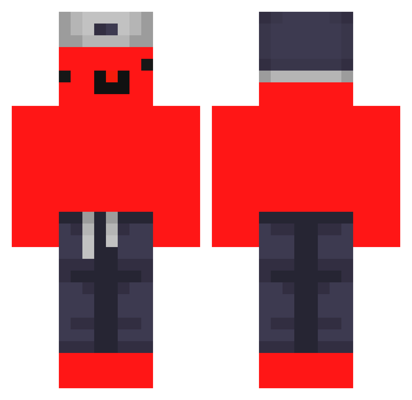 hexii_11 Minecraft skin, front and back view