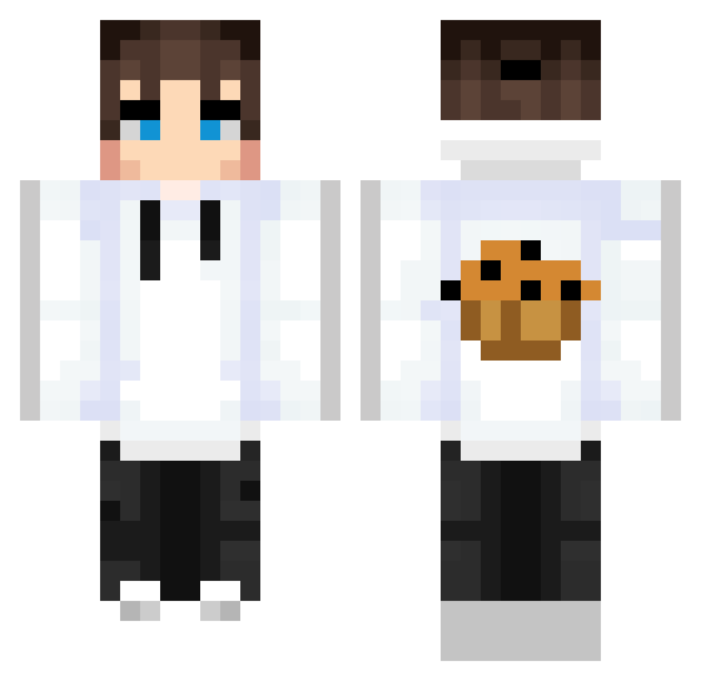Prince_Lumbago Minecraft skin, front and back view