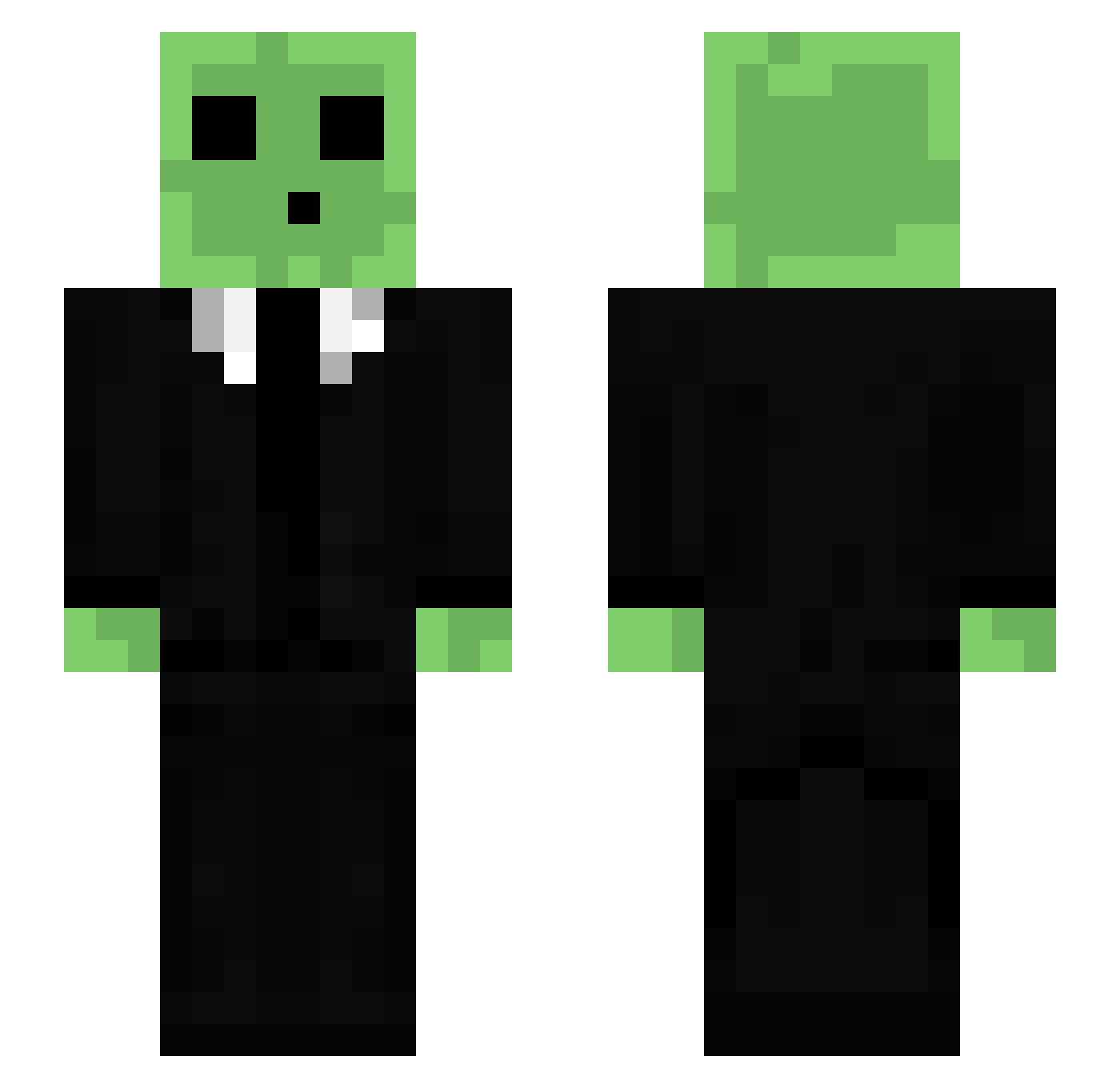 Jonathan12345JB Minecraft skin, front and back view