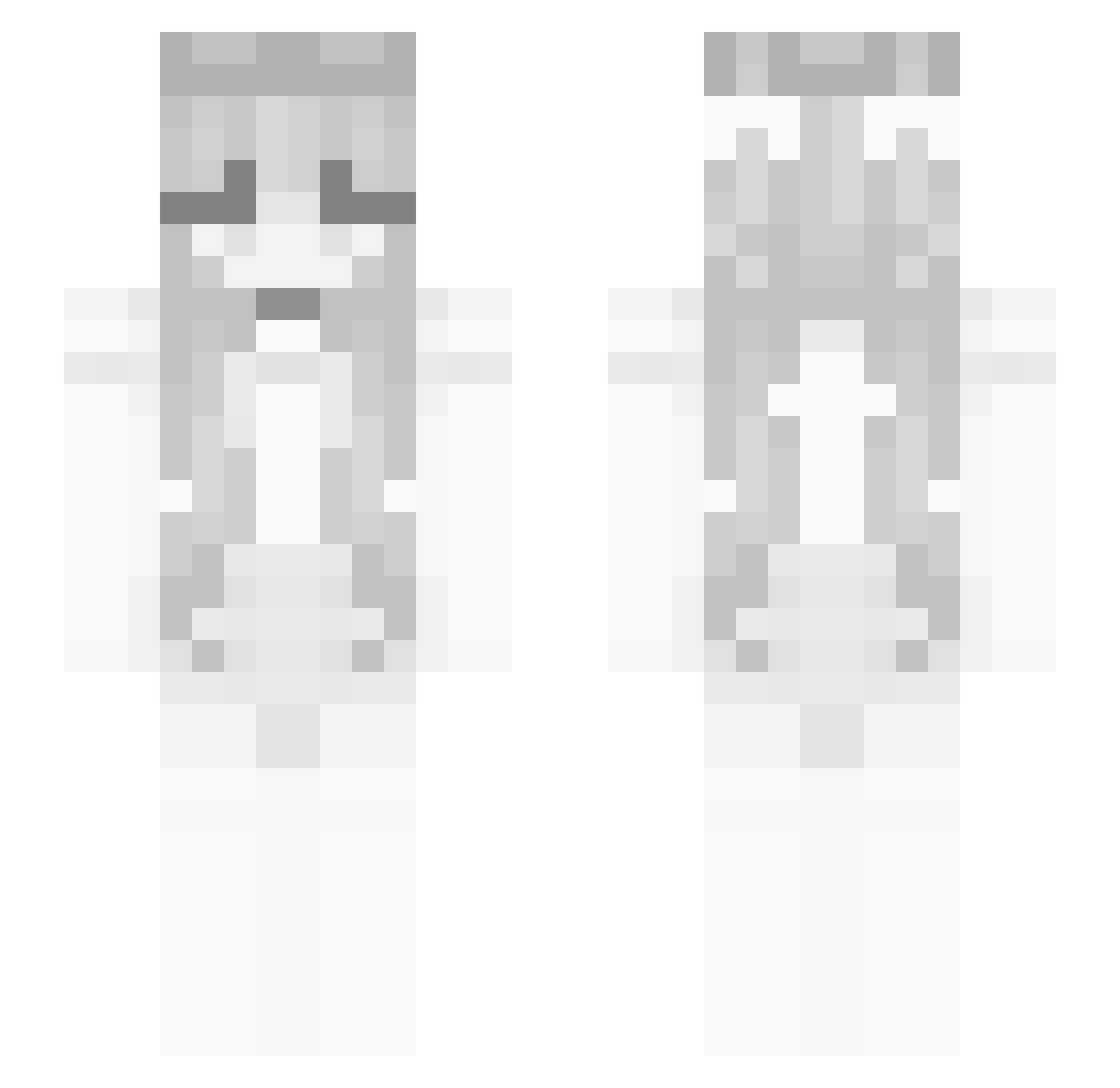 ocyak Minecraft skin, front and back view