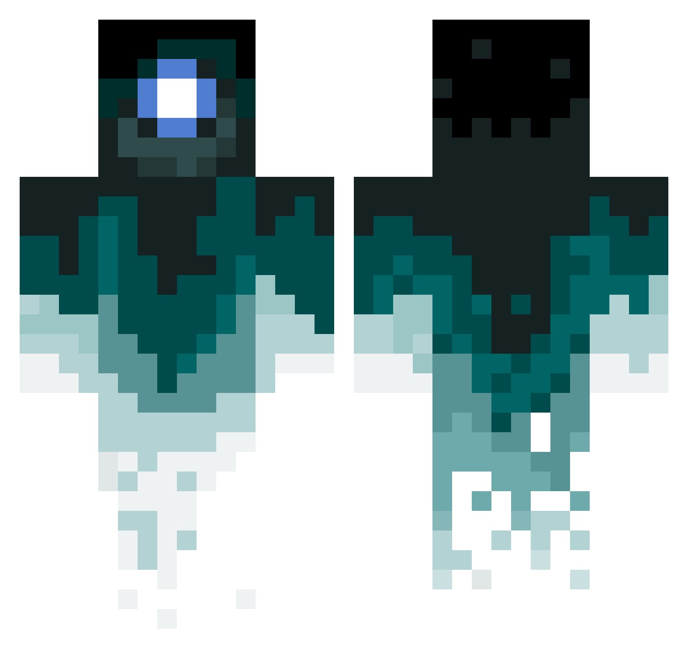 bobthedonut Minecraft skin, front and back view