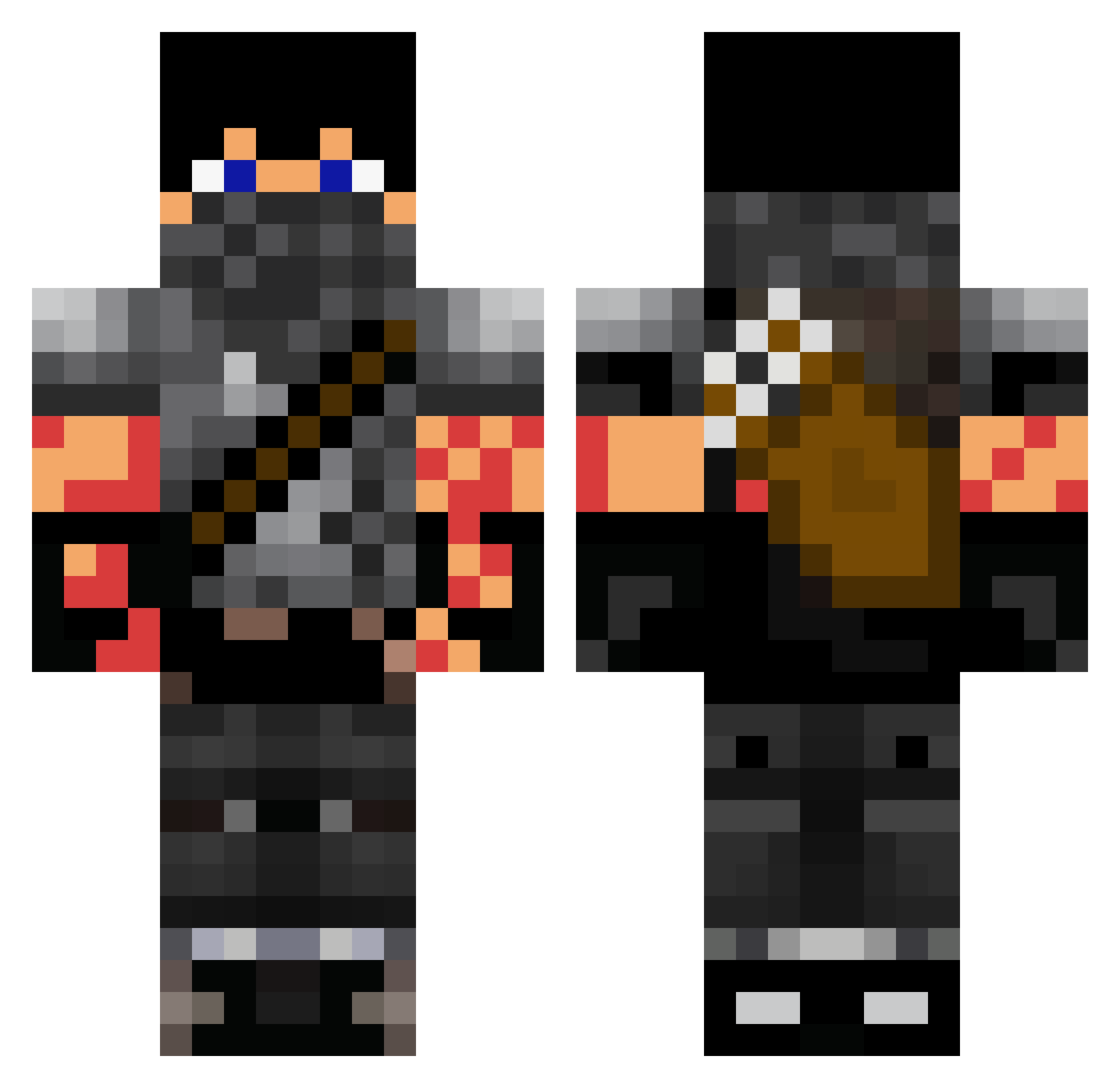 Meister119 Minecraft skin, front and back view