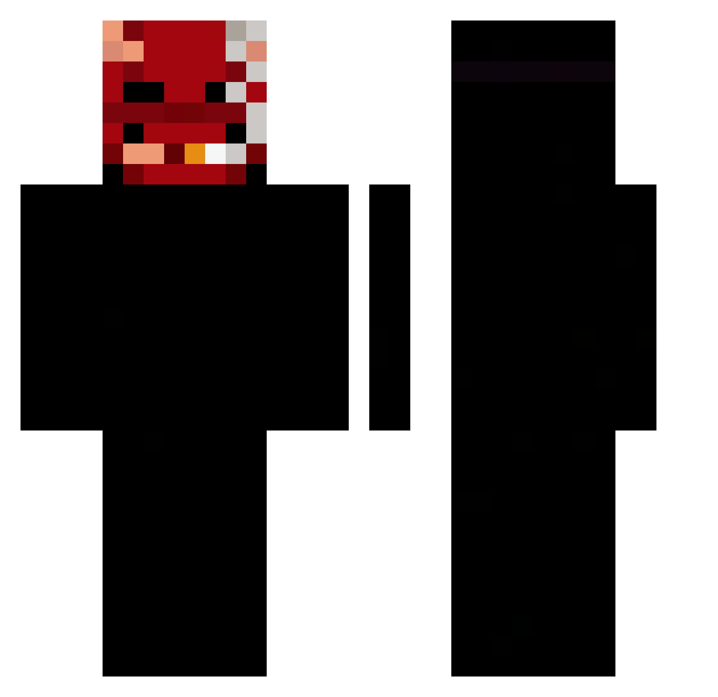 _Ecl1psee Minecraft skin, front and back view