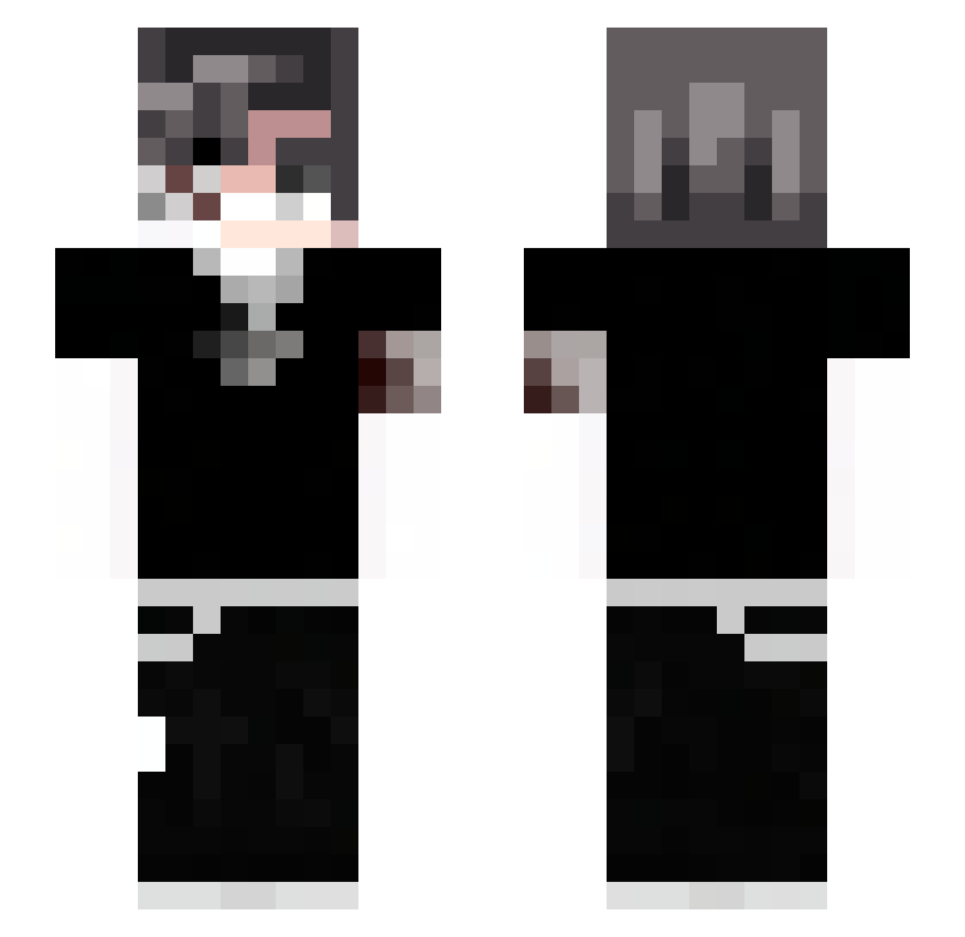 VulturesYoussef Minecraft skin, front and back view