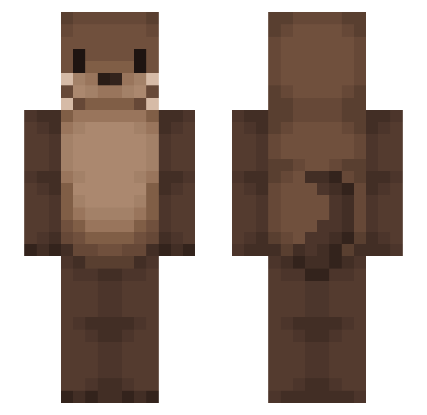 Craft_BINI_xo Minecraft skin, front and back view