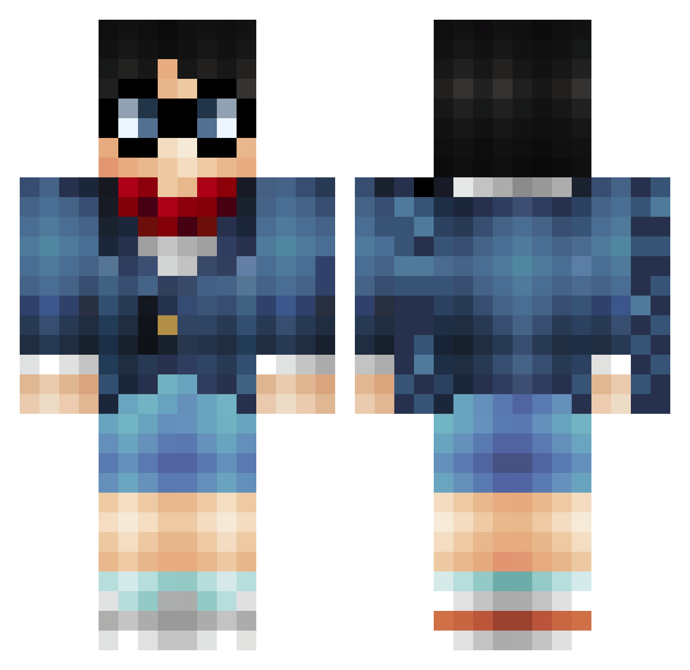 hoangminhdzthi Minecraft skin, front and back view