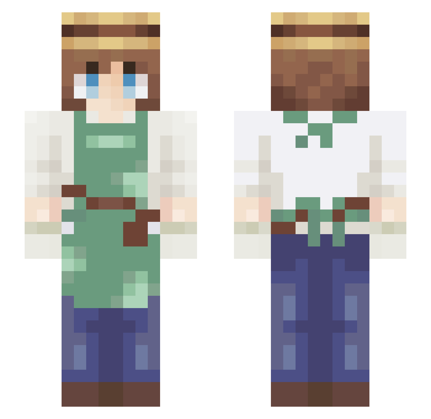 kat_kitty0 Minecraft skin, front and back view