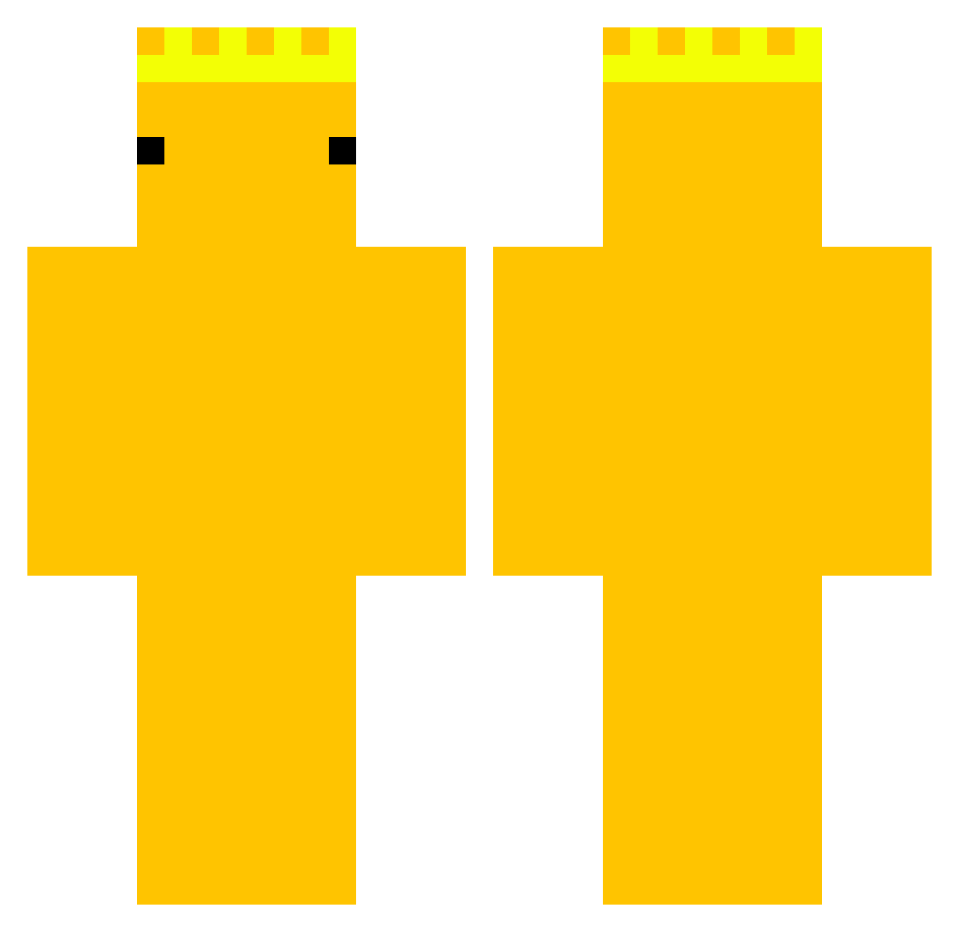 zyrex3m Minecraft skin, front and back view