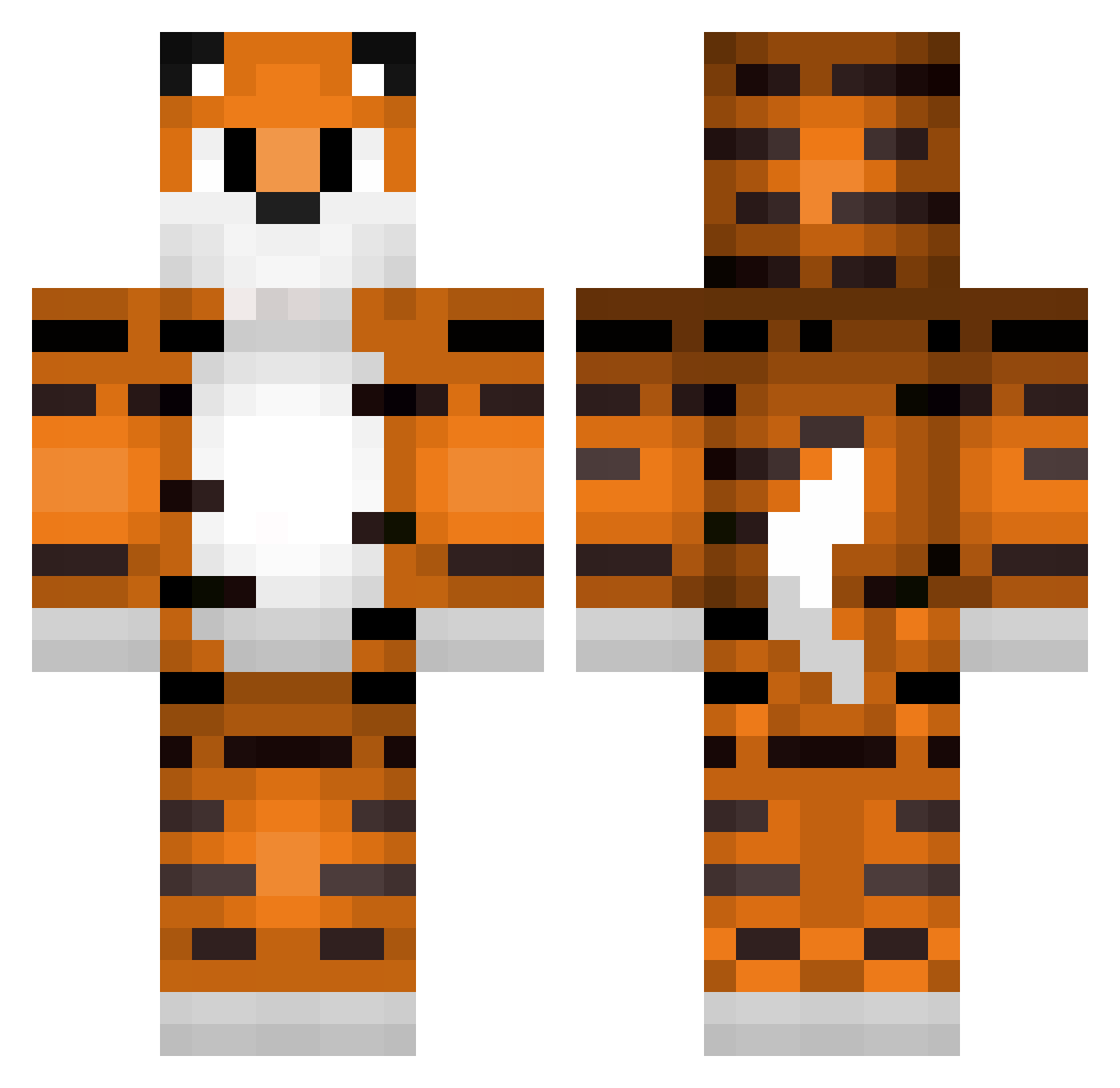 ItsMeTryhard Minecraft skin, front and back view