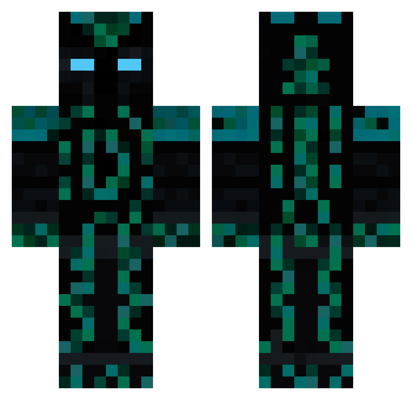 VoracitySZN Minecraft skin, front and back view