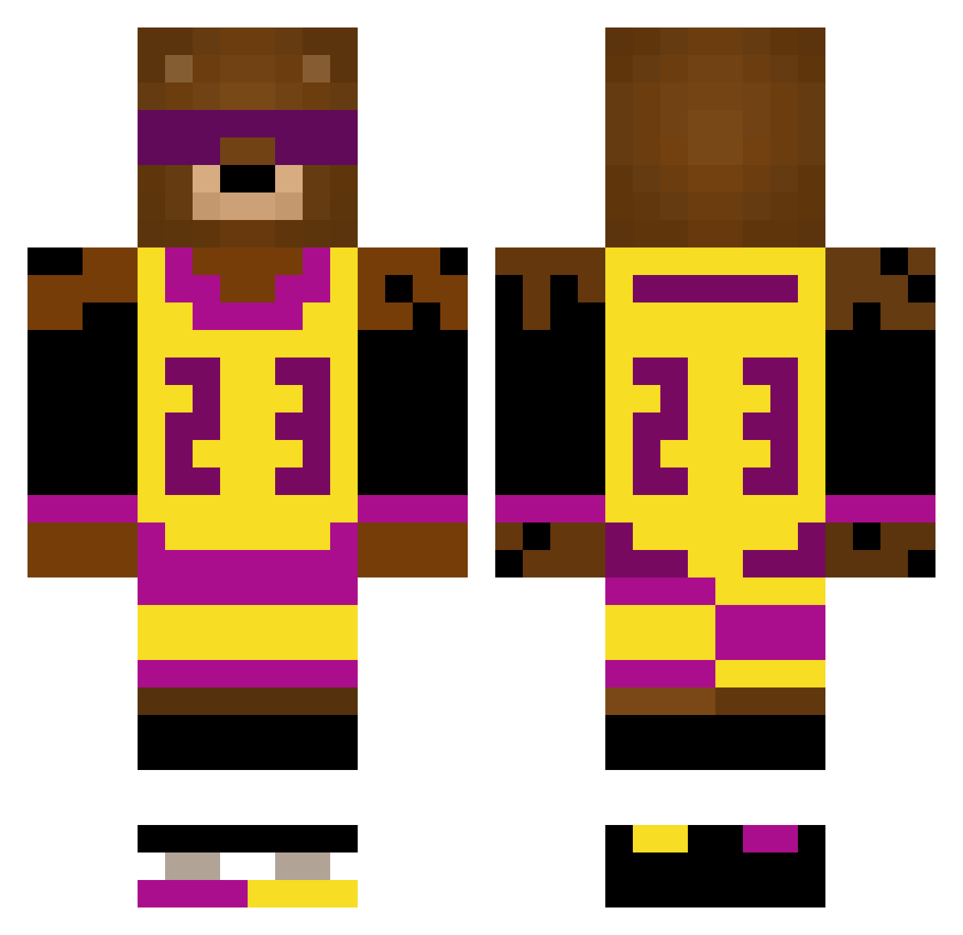 Thorben_on_osaft Minecraft skin, front and back view