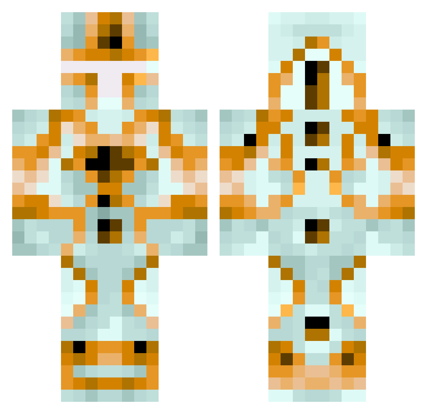 SKIMI88 Minecraft skin, front and back view