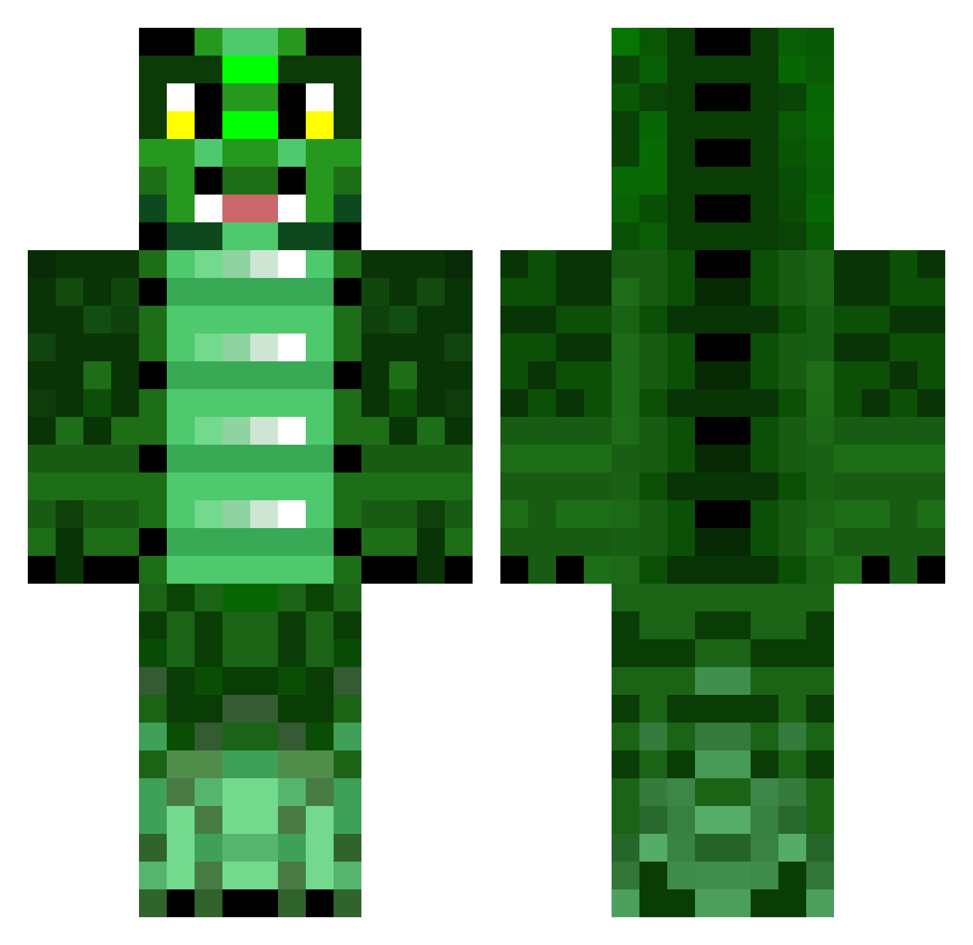 hi_i_i Minecraft skin, front and back view
