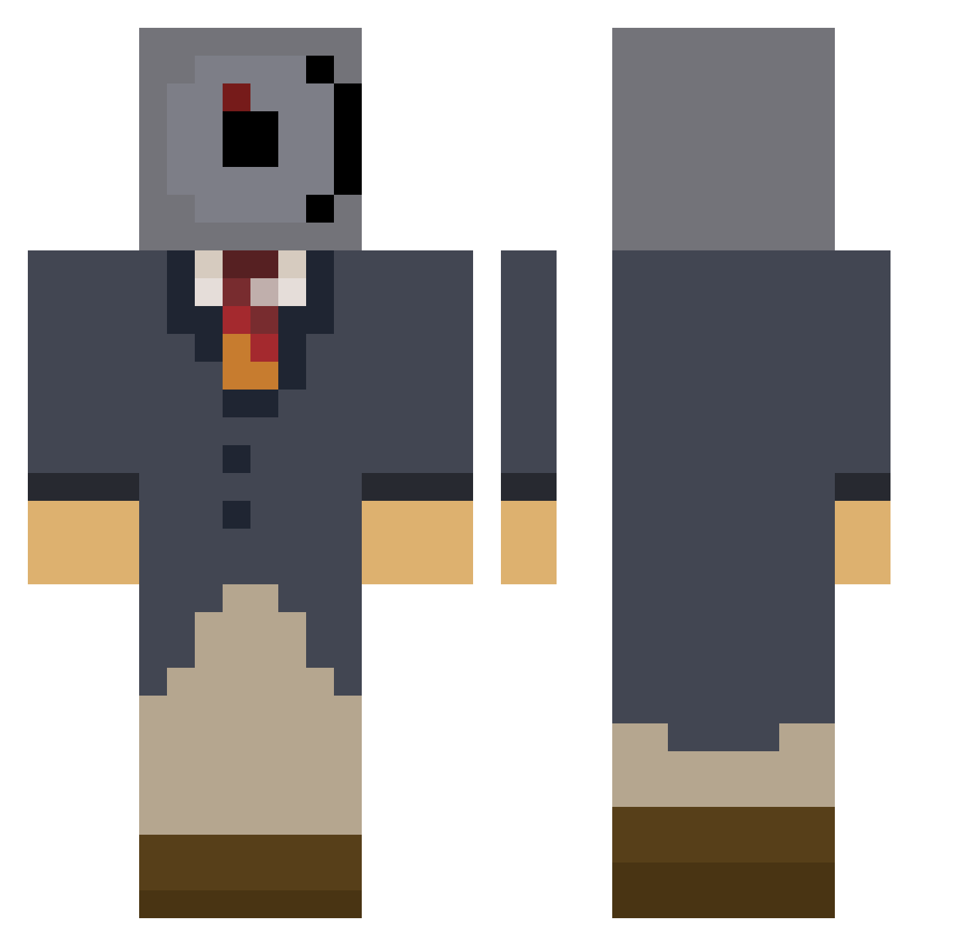Duck_26 Minecraft skin, front and back view